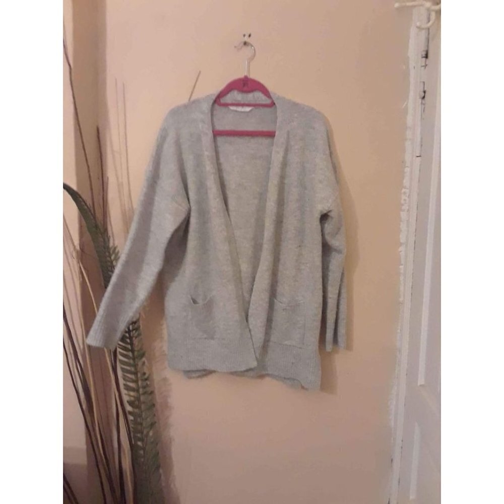 Primark Womens extra‎ small open front gray cardigan